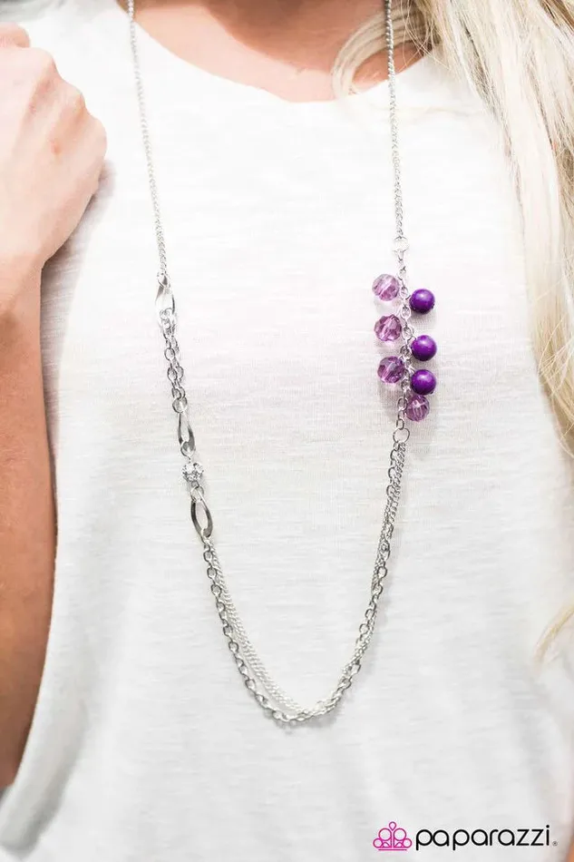 Paparazzi Jewelry Necklaces Paparazzi Necklace Dont Waste Your Time Purple
