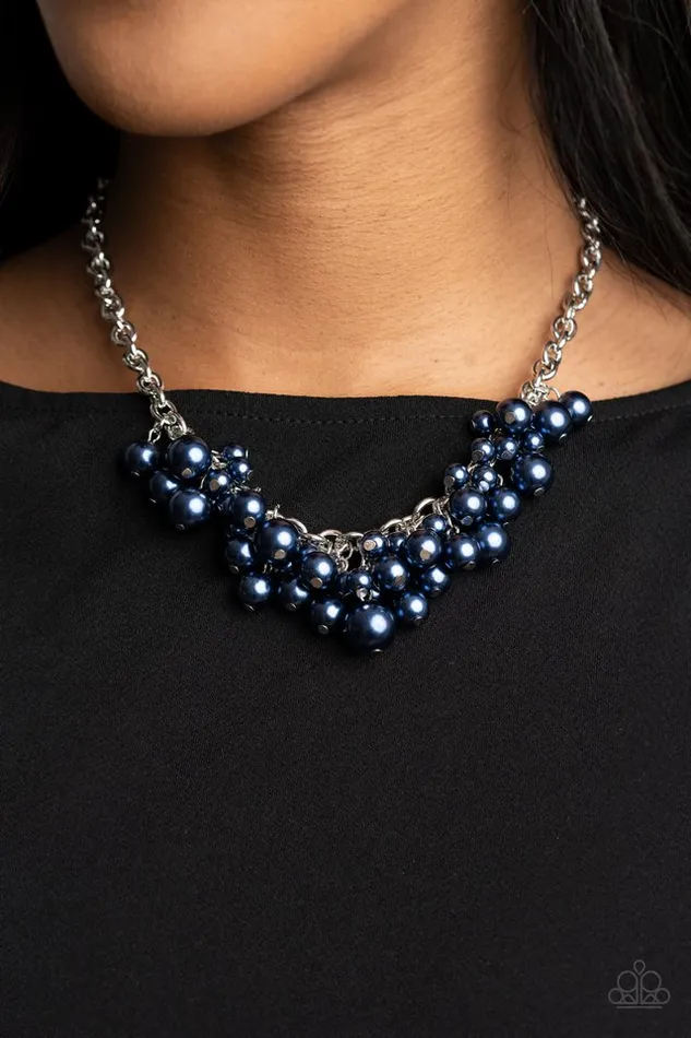 Paparazzi Jewelry Necklaces Paparazzi Necklace Down For The COUNTESS Blue