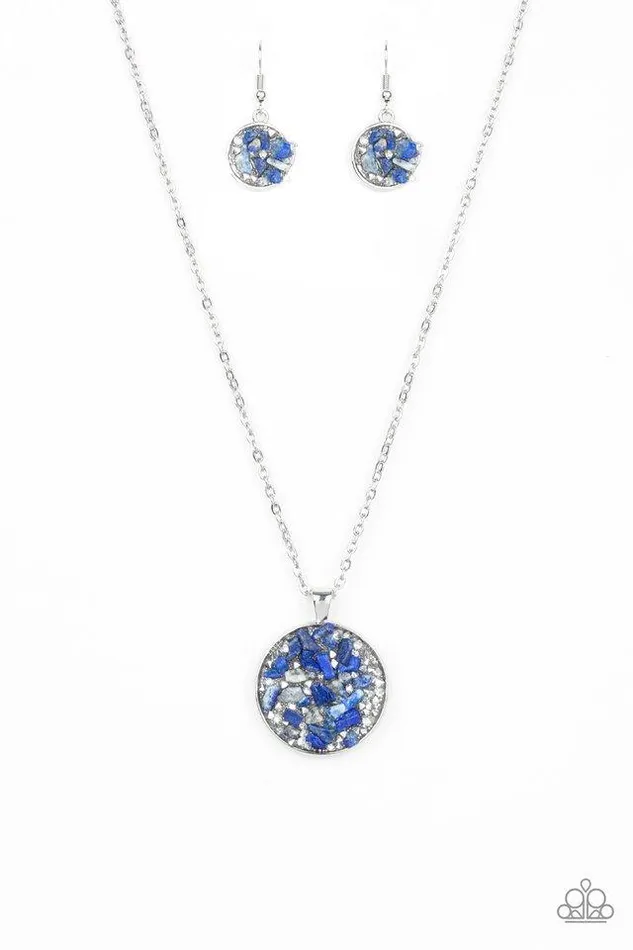 Paparazzi Jewelry Necklaces Paparazzi Necklace GLAM Crush Monday Blue