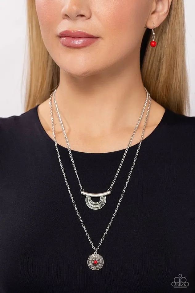 Paparazzi Jewelry Necklaces Paparazzi Necklace Gypsy GoGetter Red