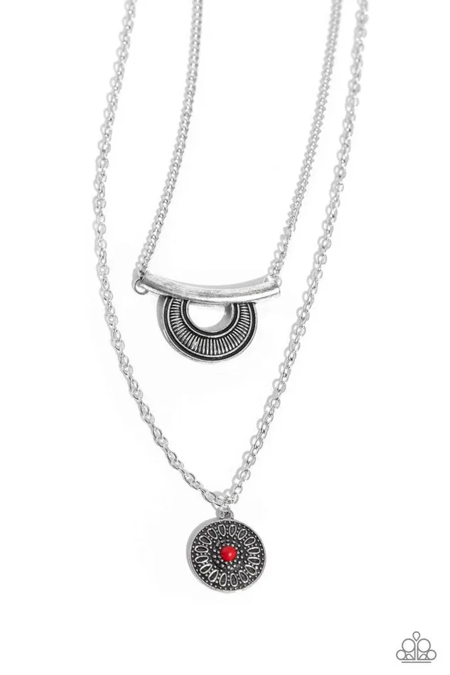 Paparazzi Jewelry Necklaces Paparazzi Necklace Gypsy GoGetter Red Paparazzi Jewelry Necklaces Paparazzi Necklace Gypsy GoGetter Red