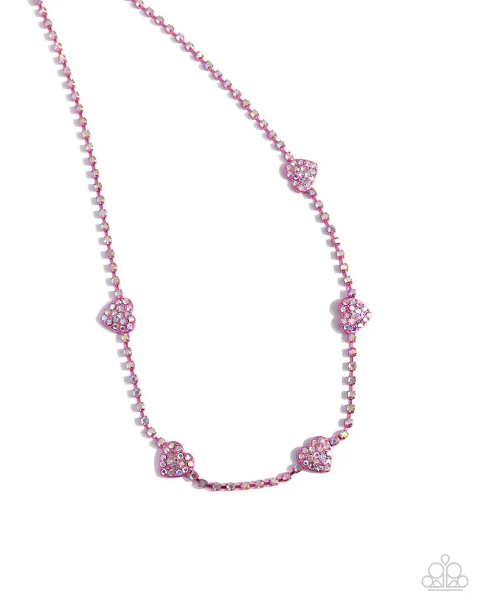 Paparazzi Jewelry Necklaces Paparazzi Necklace Homecoming Hearts Pink Paparazzi Jewelry Necklaces Paparazzi Necklace Homecoming Hearts Pink