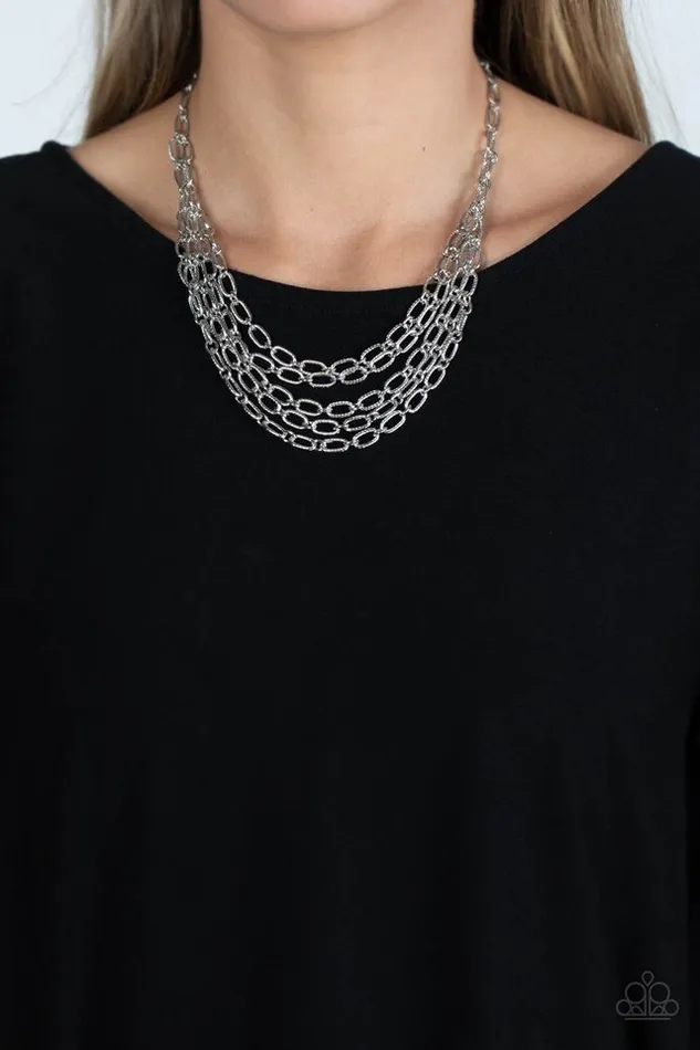 Paparazzi Jewelry Necklaces Paparazzi Necklace House of CHAIN Silver