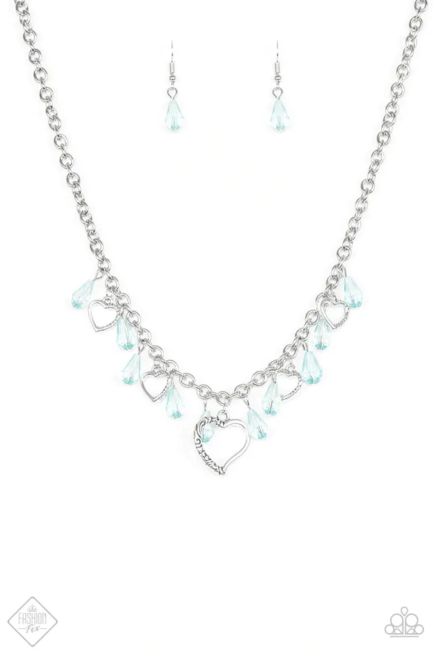 Paparazzi Jewelry Necklaces Paparazzi Necklace Keep Me In Your Heart Blue