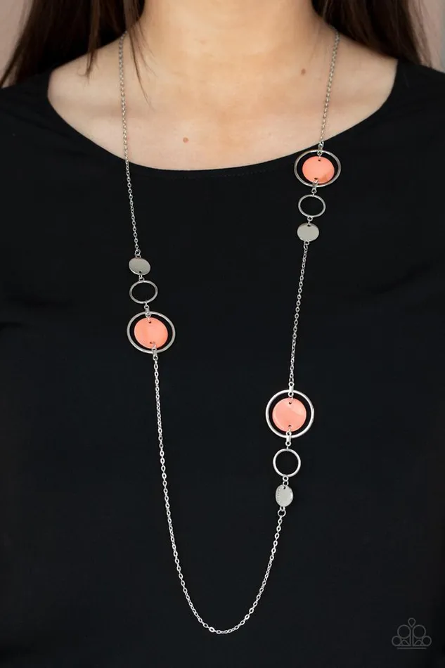 Paparazzi Jewelry Necklaces Paparazzi Necklace Laguna Lounge Orange