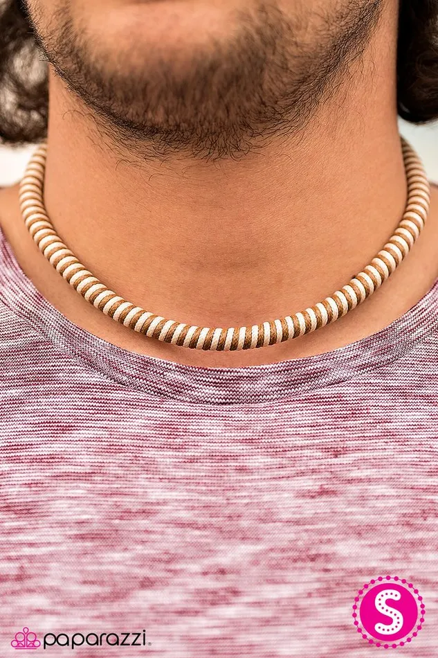 Paparazzi Jewelry Necklaces Paparazzi Necklace Let The Sea Set You Free Brown
