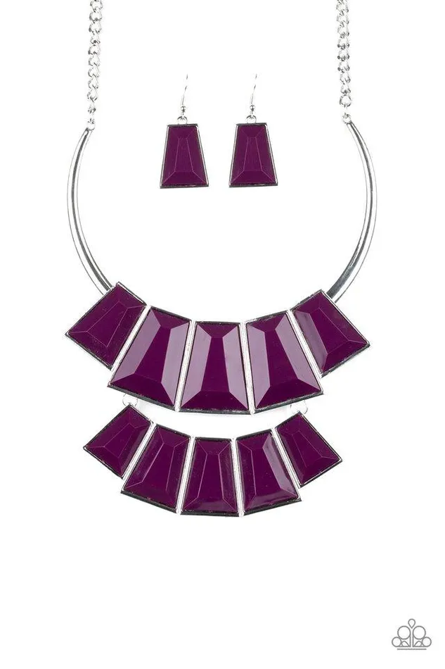 Paparazzi Jewelry Necklaces Paparazzi Necklace Lions TIGRESS and Bears Purple