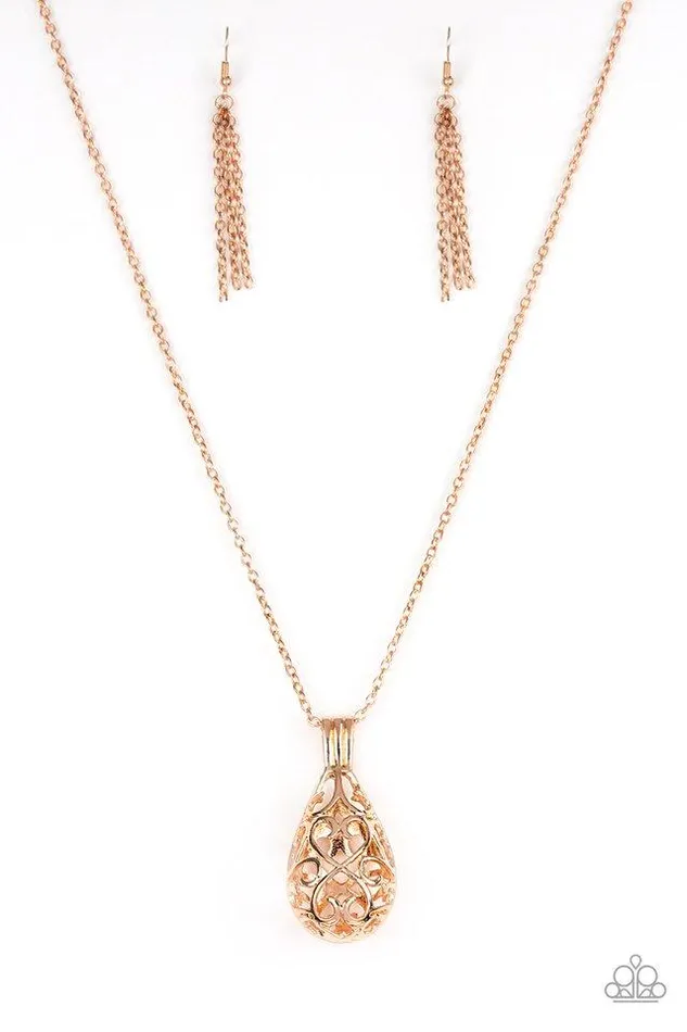 Paparazzi Jewelry Necklaces Paparazzi Necklace Magic Potions Rose Gold