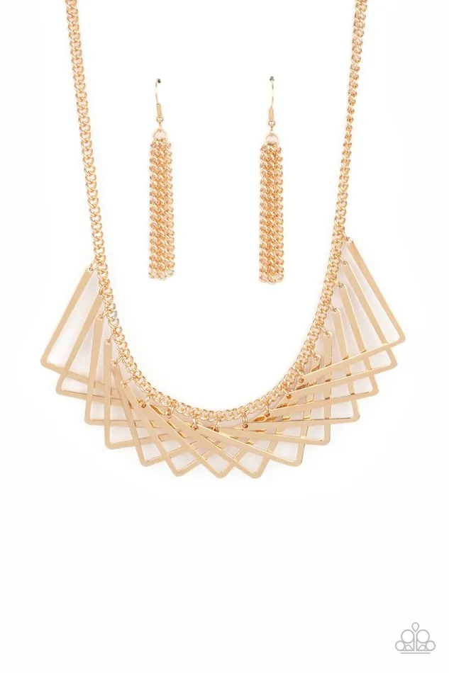 Paparazzi Jewelry Necklaces Paparazzi Necklace Metro Mirage Gold Paparazzi Jewelry Necklaces Paparazzi Necklace Metro Mirage Gold