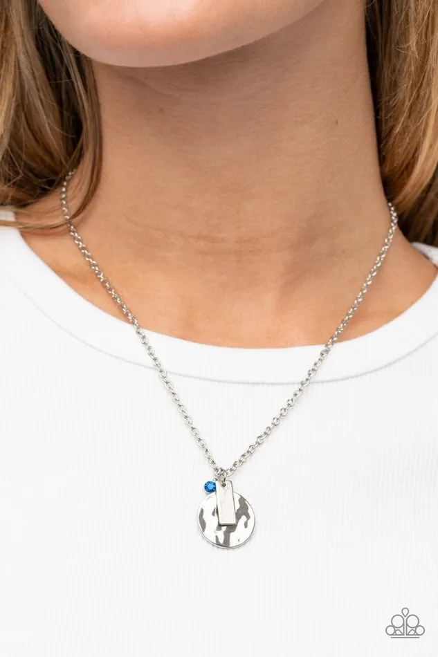 Paparazzi Jewelry Necklaces Paparazzi Necklace Minimal EFFORTLESS Blue