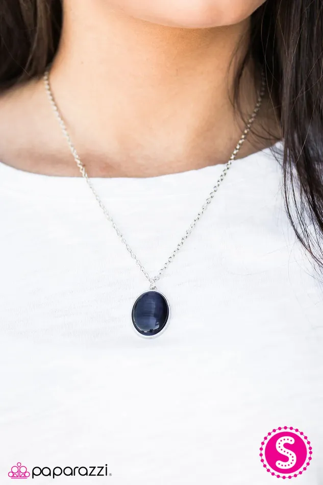 Paparazzi Jewelry Necklaces Paparazzi Necklace MOON Swings Blue