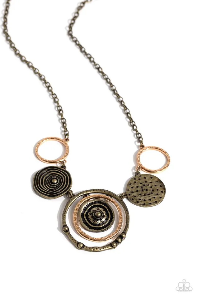 Paparazzi Jewelry Necklaces Paparazzi Necklace Mysterious Masterpiece Brass Paparazzi Jewelry Necklaces Paparazzi Necklace Mysterious Masterpiece Brass
