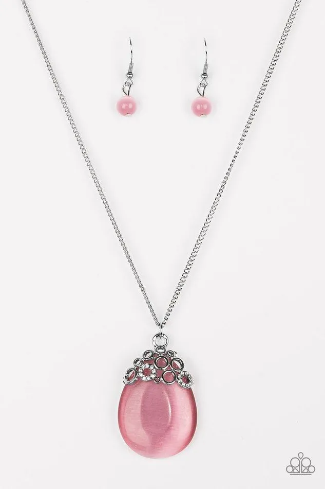 Paparazzi Jewelry Necklaces Paparazzi Necklace Nightcap and Gown Pink