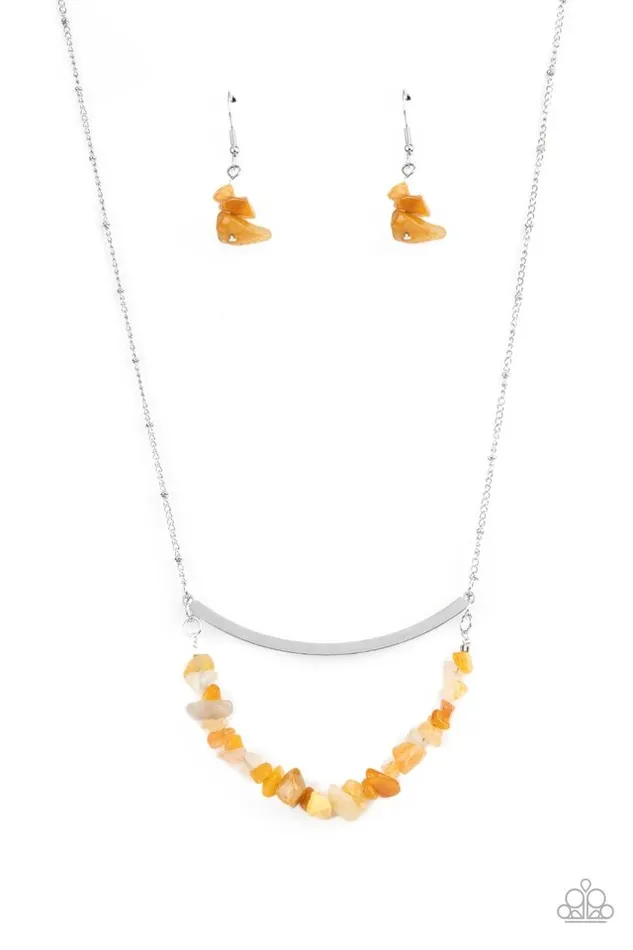 Paparazzi Jewelry Necklaces Paparazzi Necklace Pebble Prana Yellow Paparazzi Jewelry Necklaces Paparazzi Necklace Pebble Prana Yellow