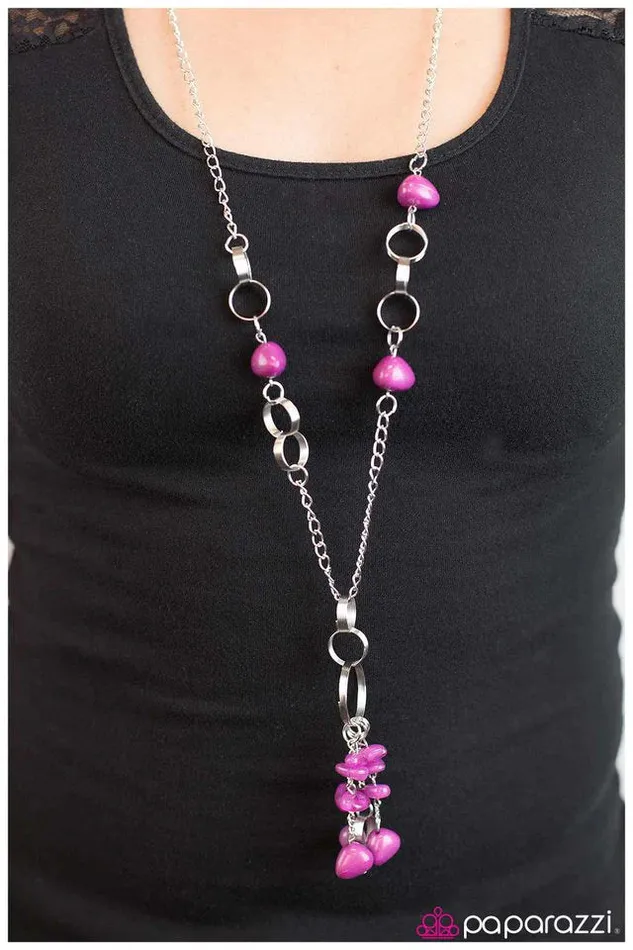 Paparazzi Jewelry Necklaces Paparazzi Necklace PIECE of Mind Purple