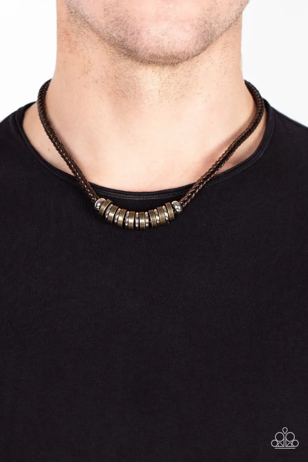 Paparazzi Jewelry Necklaces Paparazzi Necklace Primitive Prize Brown
