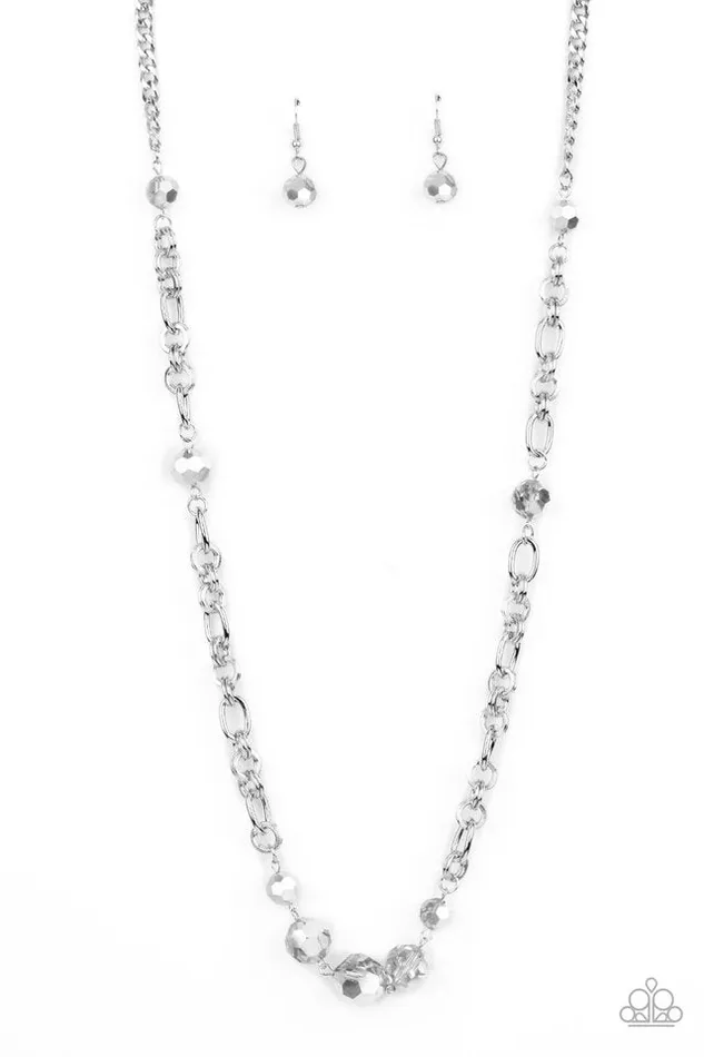 Paparazzi Jewelry Necklaces Paparazzi Necklace Prismatic PickMeUp Silver Paparazzi Jewelry Necklaces Paparazzi Necklace Prismatic PickMeUp Silver
