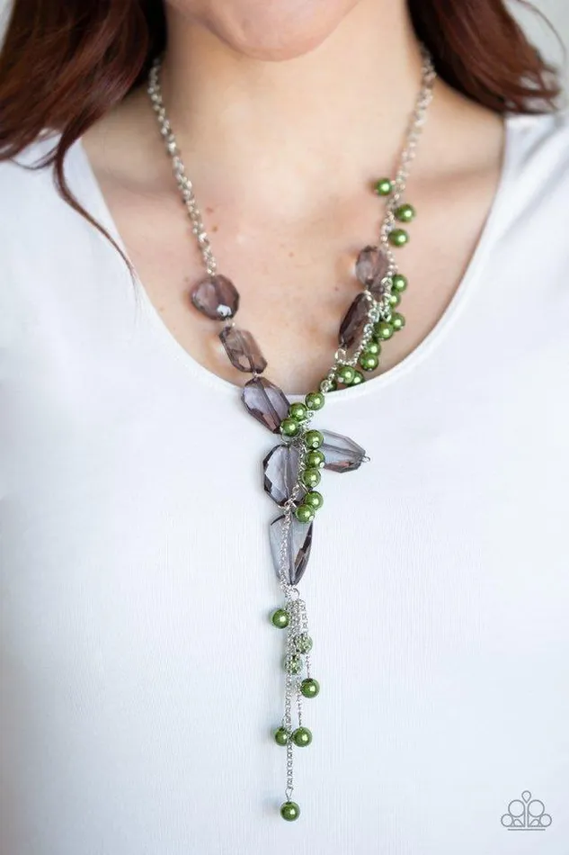 Paparazzi Jewelry Necklaces Paparazzi Necklace Prismatic Princess Green