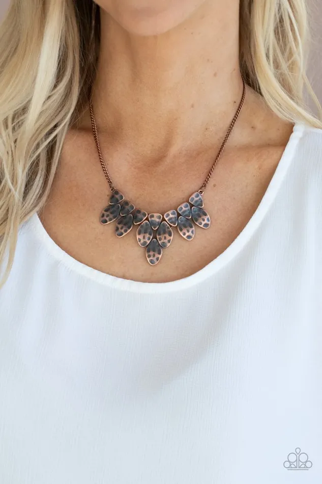 Paparazzi Jewelry Necklaces Paparazzi Necklace Rustic Smolder Copper