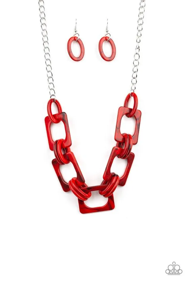 Paparazzi Jewelry Necklaces Paparazzi Necklace Sizzle Sizzle Red