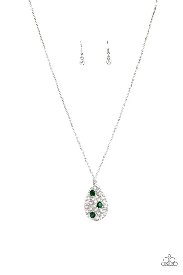 Paparazzi Jewelry Necklaces Paparazzi Necklace Sparkle All The Way Green