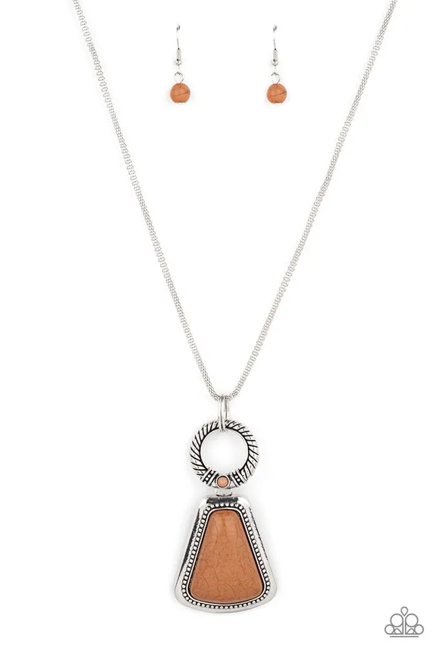 Paparazzi Jewelry Necklaces Paparazzi Necklace Stone Prairies Brown Paparazzi Jewelry Necklaces Paparazzi Necklace Stone Prairies Brown