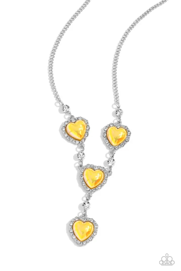 Paparazzi Jewelry Necklaces Paparazzi Necklace Stuck On You Yellow Paparazzi Jewelry Necklaces Paparazzi Necklace Stuck On You Yellow