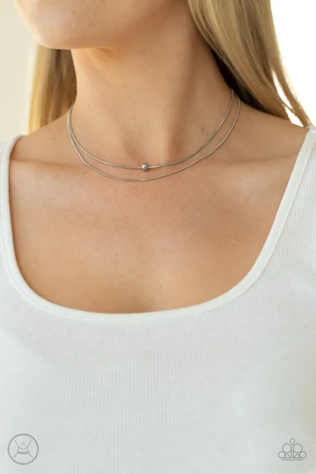Paparazzi Jewelry Necklaces Paparazzi Necklace Super Slim Silver
