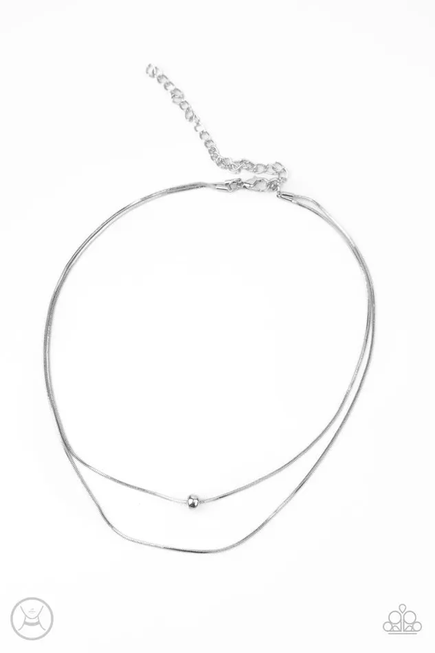 Paparazzi Jewelry Necklaces Paparazzi Necklace Super Slim Silver Paparazzi Jewelry Necklaces Paparazzi Necklace Super Slim Silver