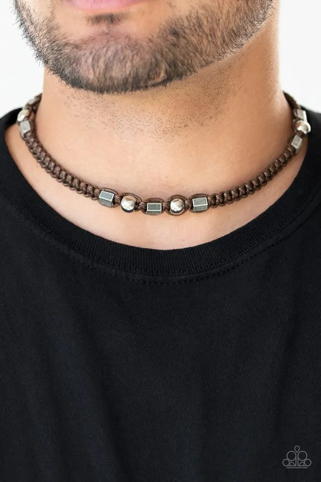 Paparazzi Jewelry Necklaces Paparazzi Necklace Take a Trek Brown