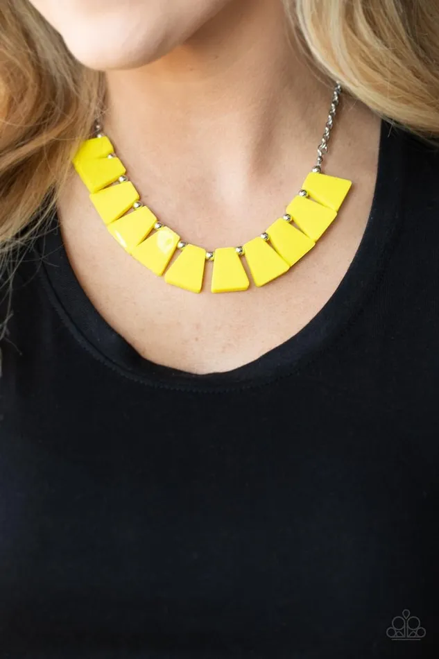 Paparazzi Jewelry Necklaces Paparazzi Necklace Vivaciously Versatile Yellow