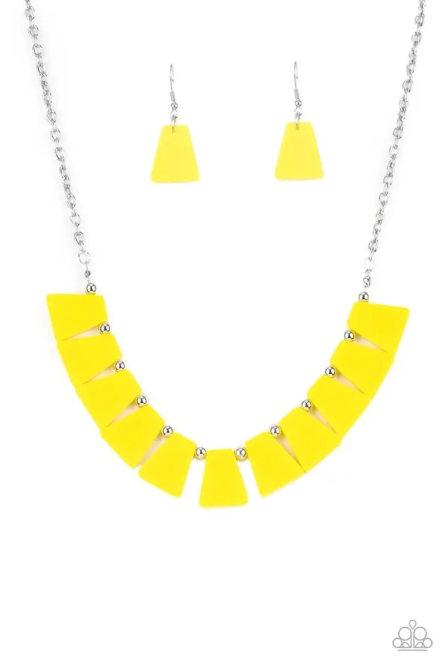 Paparazzi Jewelry Necklaces Paparazzi Necklace Vivaciously Versatile Yellow Paparazzi Jewelry Necklaces Paparazzi Necklace Vivaciously Versatile Yellow