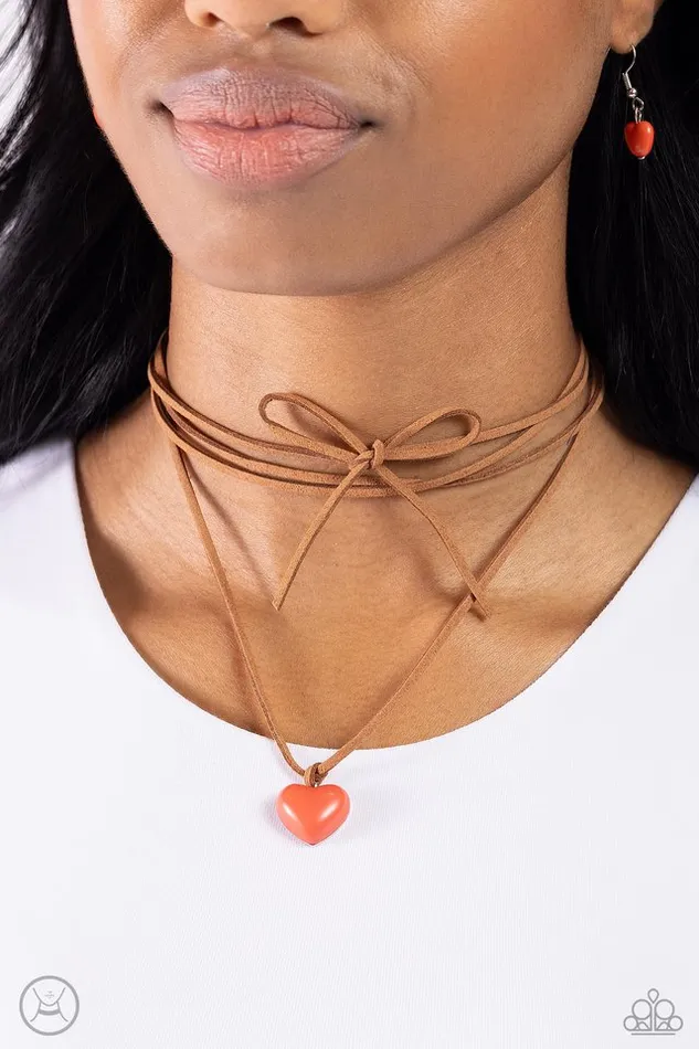 Paparazzi Jewelry Necklaces Paparazzi Necklace Wanderlust Wardrobe Orange