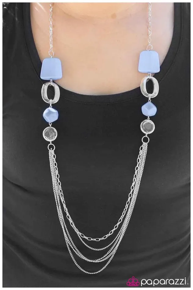 Paparazzi Jewelry Necklaces Paparazzi Necklace What You See Is What You Get Blue