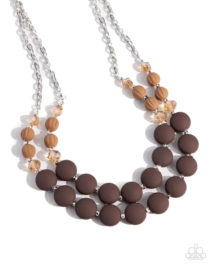 Paparazzi Jewelry Necklaces Paparazzi Necklace Whimsically Wealthy Brown Paparazzi Jewelry Necklaces Paparazzi Necklace Whimsically Wealthy Brown