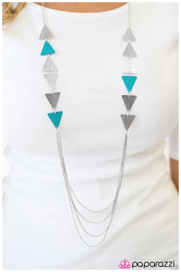 Paparazzi Jewelry Necklaces Paparazzi Necklace Working Girl Blue