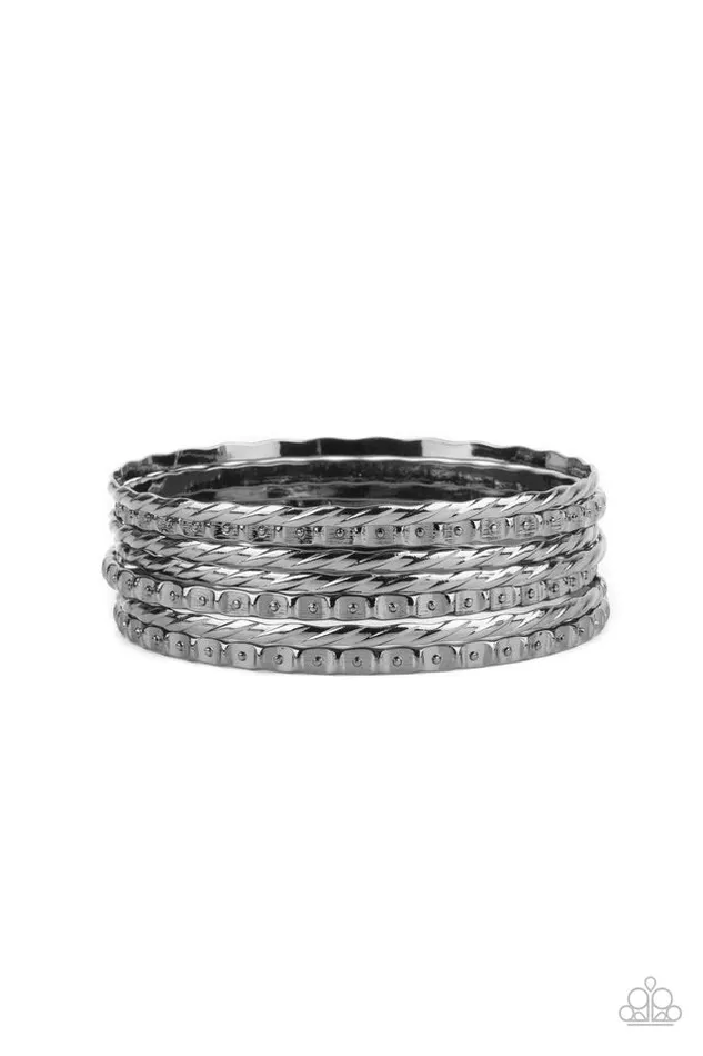 Paparazzi Jewelry Paparazzi Bracelet BackToBack Stacks Black Bracelets Paparazzi Jewelry Paparazzi Bracelet BackToBack Stacks Black Bracelets