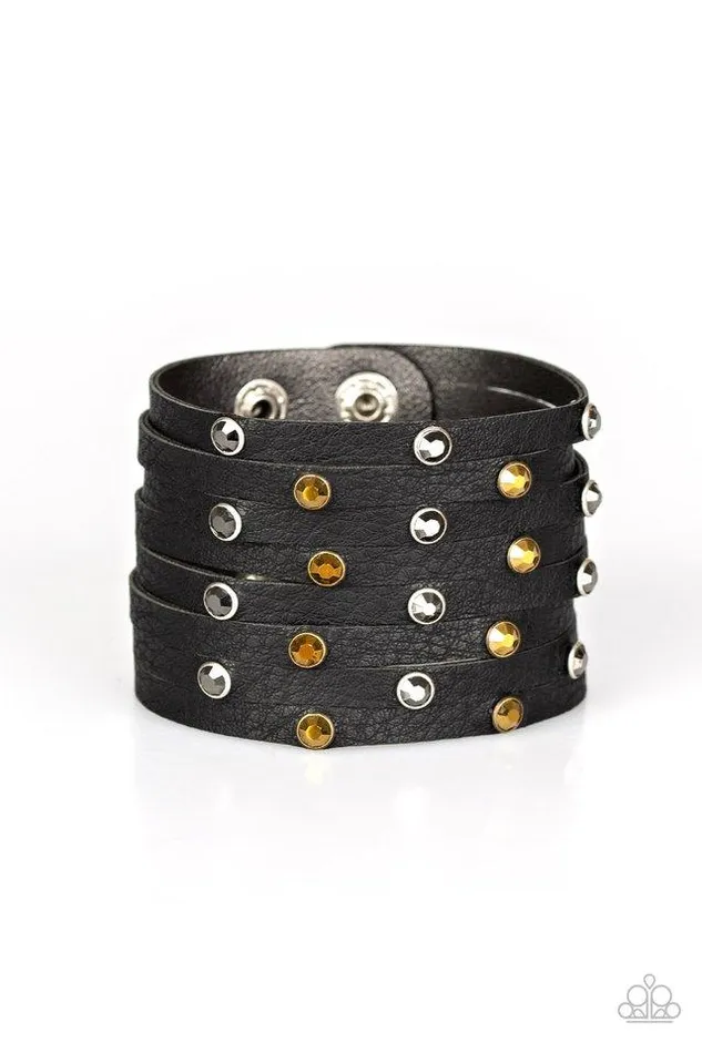 Paparazzi Jewelry Paparazzi Bracelet GoGetter Glamorous Black Bracelets