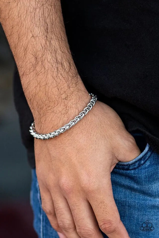 Paparazzi Jewelry Paparazzi Bracelet Knocked It Out Of The Park Silver Bracelets
