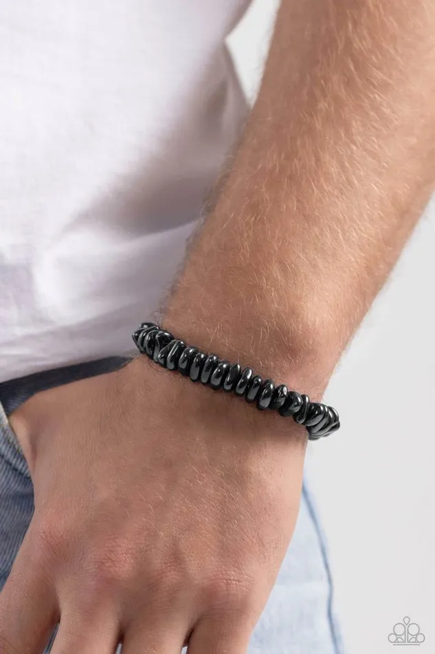 Paparazzi Jewelry Paparazzi Bracelet Monochromatic Mechanic Black Bracelets