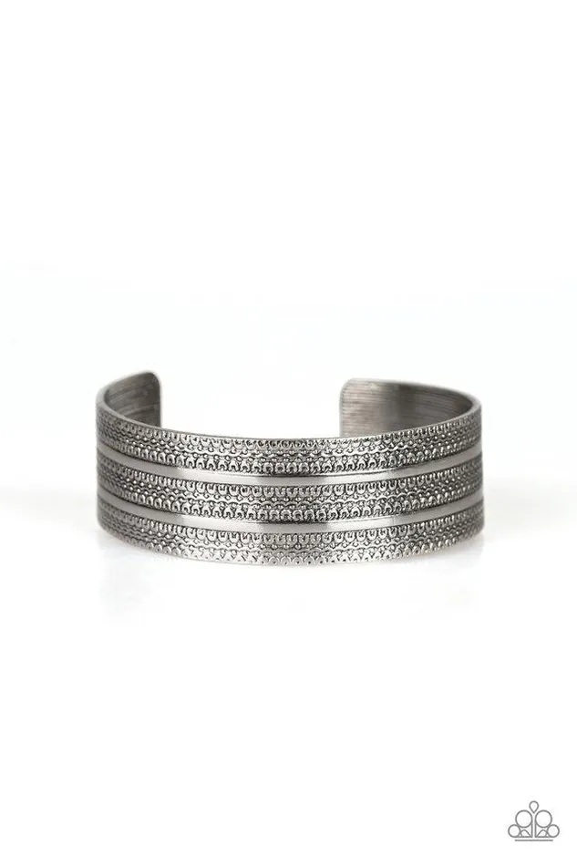 Paparazzi Jewelry Paparazzi Bracelet Patterned Plains Silver Bracelets