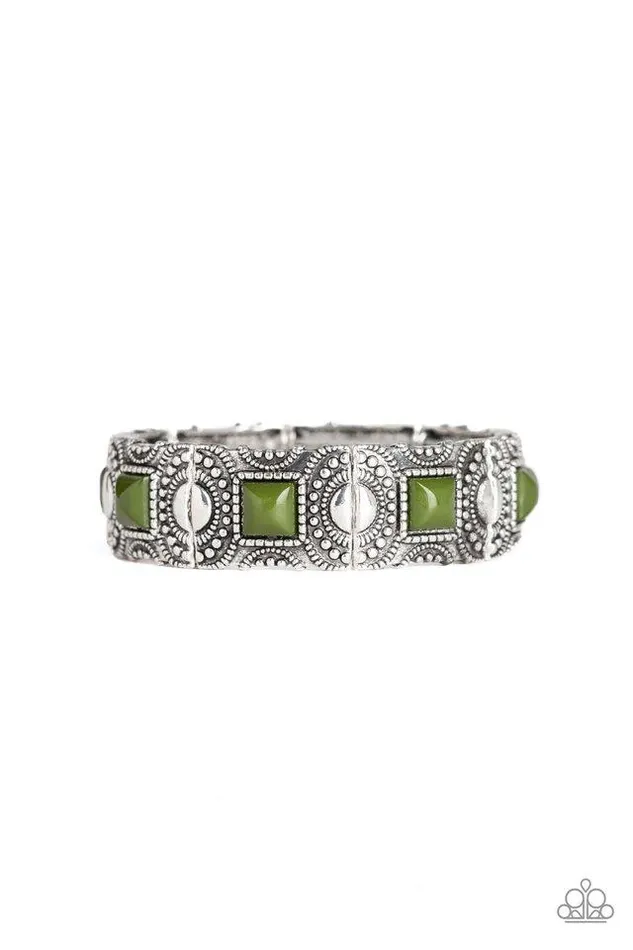 Paparazzi Jewelry Paparazzi Bracelet Tribal Trailblazer Green Bracelets