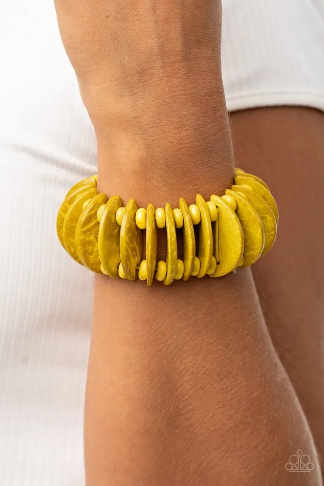 Paparazzi Jewelry Paparazzi Bracelet Tropical Tiki Bar Yellow Bracelets