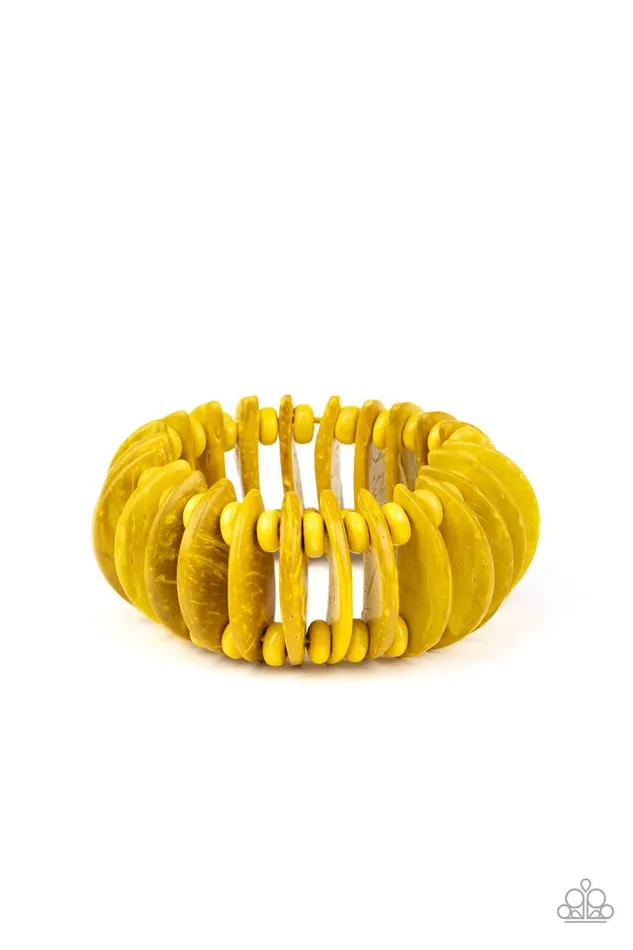 Paparazzi Jewelry Paparazzi Bracelet Tropical Tiki Bar Yellow Bracelets Paparazzi Jewelry Paparazzi Bracelet Tropical Tiki Bar Yellow Bracelets
