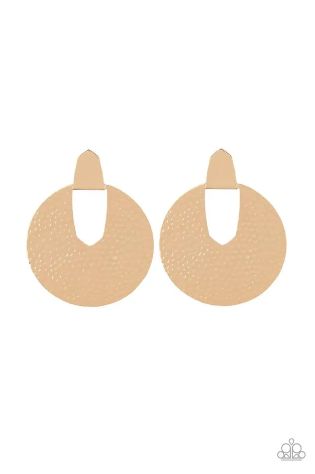 Paparazzi Jewelry Paparazzi Earring Bold Intentions Gold Earrings