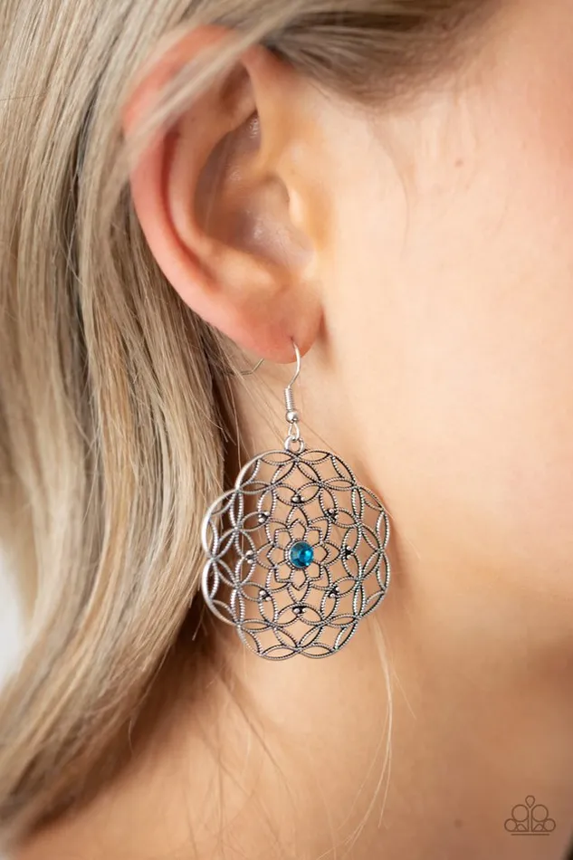Paparazzi Jewelry Paparazzi Earring Botanical Bash Blue Earrings
