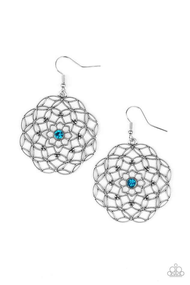 Paparazzi Jewelry Paparazzi Earring Botanical Bash Blue Earrings Paparazzi Jewelry Paparazzi Earring Botanical Bash Blue Earrings