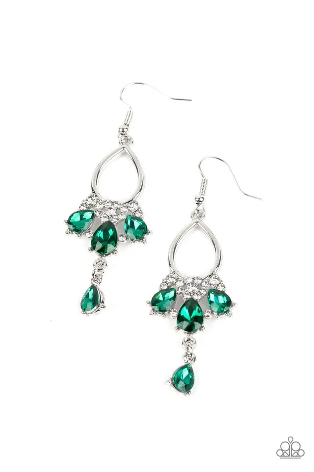 Paparazzi Jewelry Paparazzi Earring Coming in Clutch Green Earrings Paparazzi Jewelry Paparazzi Earring Coming in Clutch Green Earrings