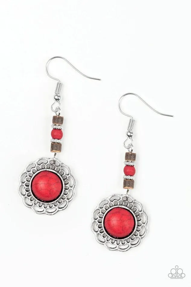 Paparazzi Jewelry Paparazzi Earring Desert Bliss Red Earrings