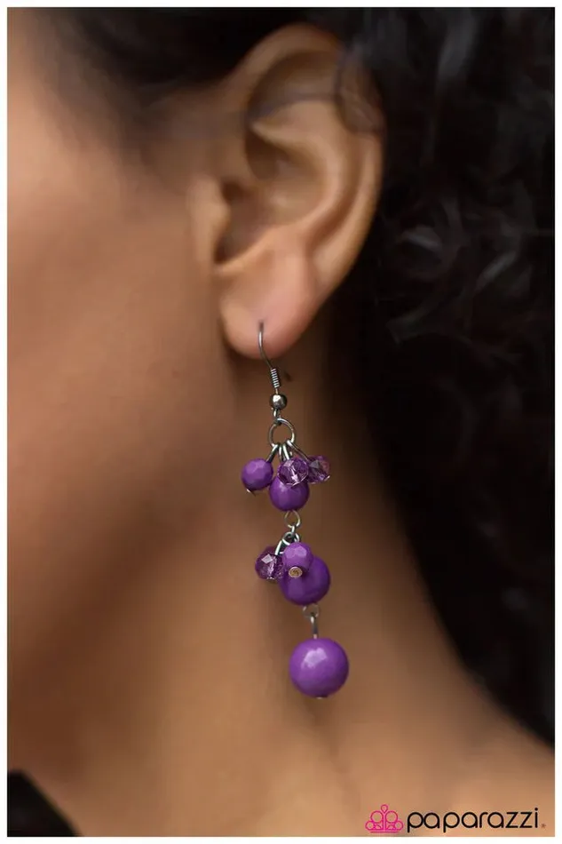 Paparazzi Jewelry Paparazzi Earring Maid of Honor Purple Earrings
